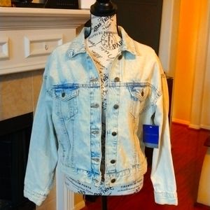 Acid Wash Jean Jacket NWT